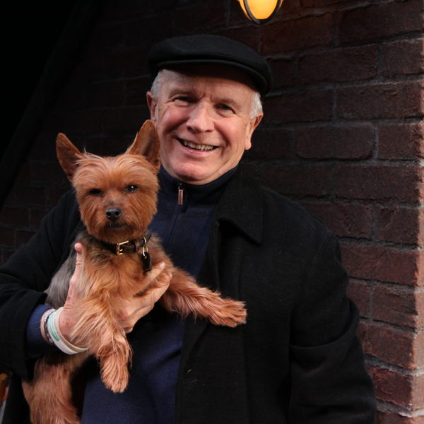 Terrence McNally with dog