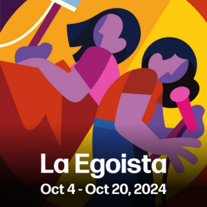 Abstract illustration of two people turning away from each other La Egoista Oct 4-20, 2024